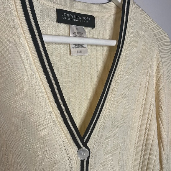 JONES NEW YORK Cream Cardigan - Picture 6 of 6